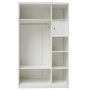 Armadi Moderni per Camera da Letto in Metallo <span class=keywords><strong>con</strong></span> 2 <span class=keywords><strong>Ante</strong></span> <span class=keywords><strong>Scorrevoli</strong></span> e <span class=keywords><strong>Specchio</strong></span>, <span class=keywords><strong>Armadio</strong></span> in Acciaio <span class=keywords><strong>con</strong></span> Design Stampato, Lemari Pakaian - Product Image 2
