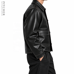 Custom <b>Mens</b> Leather <b>Jacket</b> <b>Suede</b> Leather <b>Jacket</b> Private Label Brand Supplier US Sizes S-XXL Factory USA - Product Image 4
