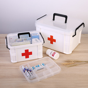 Boîte à pilules médicaments grande boîte de <span class=keywords><strong>pharmacie</strong></span> mignonne stockage de médicaments boîte de premiers soins de voyage médicale - Product Image 4