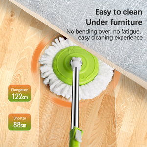 Serpillère rotative 360° auto-essoreuse pour nettoyage des sols <span class=keywords><strong>avec</strong></span> manche télescopique en acier – Vente en gros à prix réduit - Product Image 5