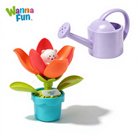 Ensemble de jouets de bain en plastique en forme de tulipe pour tout-petits, arroseur interactif pour la baignoire, jeu aquatique unisexe, fabriqué en Chine