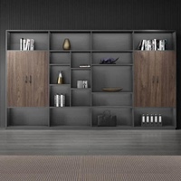 WJG-258X Meuble de rangement mural en bois pour bureau de direction, ignifuge, antistatique, avec compartiments élégants