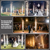 Machine à étincelles froides 4 pièces avec étui, machine à feux d'artifice froids pour mariage et anniversaire