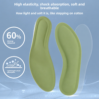 Semelles respirantes absorbant la transpiration, soutien de la voûte plantaire, coussin antidérapant, talonnette confortable, inserts amortissants pour usage quotidien