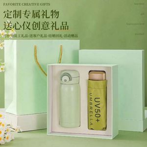 New Idea 2024 Women's Business Style <b>Gift</b> Set Mini Fan Umbrella Water Bottle Towel-Customized Color Logo Silk Screen High <b>Gift</b> - Product Image 5