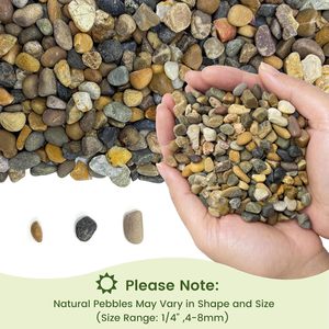 Pietre di ghiaia naturale 4-8mm non tossiche ed ecologiche marca BOYA <span class=keywords><strong>per</strong></span> acquari, vasche <span class=keywords><strong>per</strong></span> pesci, giardini e piante in vaso - Product Image 3