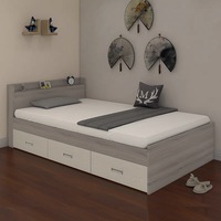 Neu eingetroffen: Komplettes Schlafzimmer-Möbelset aus Holz mit Holzrahmen-Kopfteil