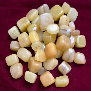2026 Premium Quality Carved Aventurine Tumbled Stones Yellow Orange Love High Grade Gemstone Decorations Gift Healing Feng Shui - Product Image 1