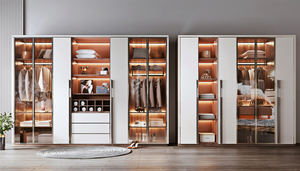 Cao cấp tùy chỉnh thực hiện thiết kế hiện đại NỘI THẤT PHÒNG NGỦ wardrobeluxury đi bộ trong tủ quần áo với cửa kính - Product Image 3