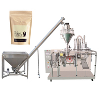 Mini machine d'emballage de café moulu doypack horizontale à fermeture à glissière automatique avec pochette sur pied pré-fabriquée