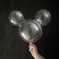Vente en gros de ballons TPU avec étoile en forme de cœur, ballon bobo à bulles rond transparent pour décoration de fête