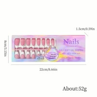 Suministros para Uñas, 150 Piezas, 15 Tamaños, Puntas de Uñas de Gel Suave, Uñas Francesas, Extensión de Uñas, Uñas Postizas Tipo Ataúd