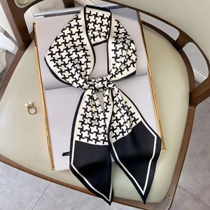 Écharpes pour femmes à la mode et élégantes pour <span class=keywords><strong>Amazon</strong></span> Best-seller Bandeau en polyester avec lettres imprimées pour la cravate d'hiver et d'été - Product Image 6
