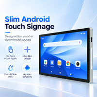 Papan Informasi Digital Touchwo 10.1/15.6/21.5/23.8 Inci IP65 Tahan Air untuk Lift, Mal, Lobi Dalam Ruangan, dan Pintu Masuk