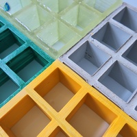 Grille en PRV moulée sur mesure, couleur personnalisée, antidérapante, transparente, en fibre de verre, pour plateforme, passerelle, tranchée