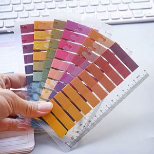 Multicolor PET Semi-Transparent Self-Adhesive Sticky Notes Cute Wholesale <b>Memo</b> <b>Pads</b> 20*9cm Back-to-School Essentials Bright - Product Image 4