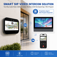 Terminal Kontrol Akses Interkom Video Pengenal Wajah VF733 Layar Sentuh Android 10.1 Inci Kamera Ganda Telepon Pintu PoE