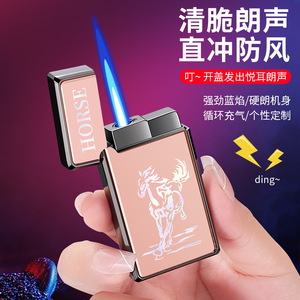 ไฟแช็กโลหะรูปปลาโลมา ไฟตรง ทนลม เปลวไฟสีฟ้า ของขวัญส่วนตัว - Product Image 2