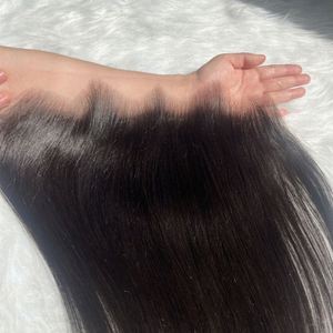 ผมปลอมแบบ HD Lace Frontal Closure รูปทรงตัว M ขนาด 13x4 นิ้ว ผมตรงแบบ HD 100% แท้จากธรรมชาติ ความยาว 8-30 นิ้ว แบบเย็บมือ - Product Image 2