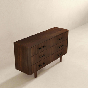 OE.HOME Modern Solid Wood Makeup <b>Vanity</b> Dresser 6-Drawer Storage Cabinet for Bedroom Hotel Beauty Salon Use - Product Image 4