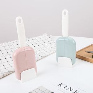 Cuillère à riz créative avec couvercle automatique, grande taille, pour la cuisine et la maison, en plastique rose, bleu, gris - Product Image 1