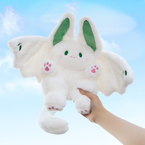 Conejo de Peluche de Algodón, Juguete de Conejo Volador Transformable, Muñeco de Conejo Blanco Grande, Regalo Promocional Ligero y Pequeño - Product Image 1