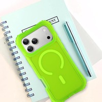 Coque de téléphone magnétique transparente mate anti-chute haute résistance pour iPhone 17 Pro Max Air 16 15 14 Plus 13, coque arrière antichoc