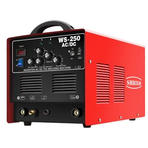 Máquina de solda portátil igbt, inversor 250 amp ac dc tig, máquina de solda em arco de alumínio wse250