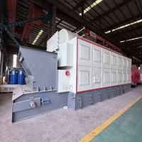 Ketel Air Panas Berbahan Bakar Batubara Biomassa Seri DZL dengan Rangka Rantai, Ketel Pemanas Industri Horizontal