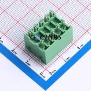 DB2EVHBG-3.81-2*5P-GN Plug-in Terminal Block Through hole,P=3.81mm Board-to-Board / Socket - Closed Snap Fixing 2x5P 3.81mm - Product Image 2