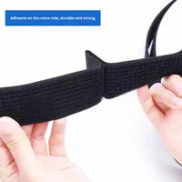 Système de ruban auto-adhésif professionnel à crochets et boucles, attache en nylon réglable pour vêtements/sacs/chaussures/accessoires
