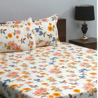 Juego de Sábanas de 4 Piezas, 100% Algodón, Impermeables, con Diseño Floral, de Personajes Animados y Rayas, 400 Hilos, Ecológicas, Suaves, de Lujo, Antibacterianas, Plegables, Venta al Por Mayor