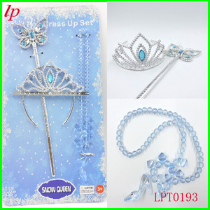Conjunto de collar con varita mágica y corona de Reina de las Nieves para niñas, disfraz de juego de rol LPT0193 - Product Image 1