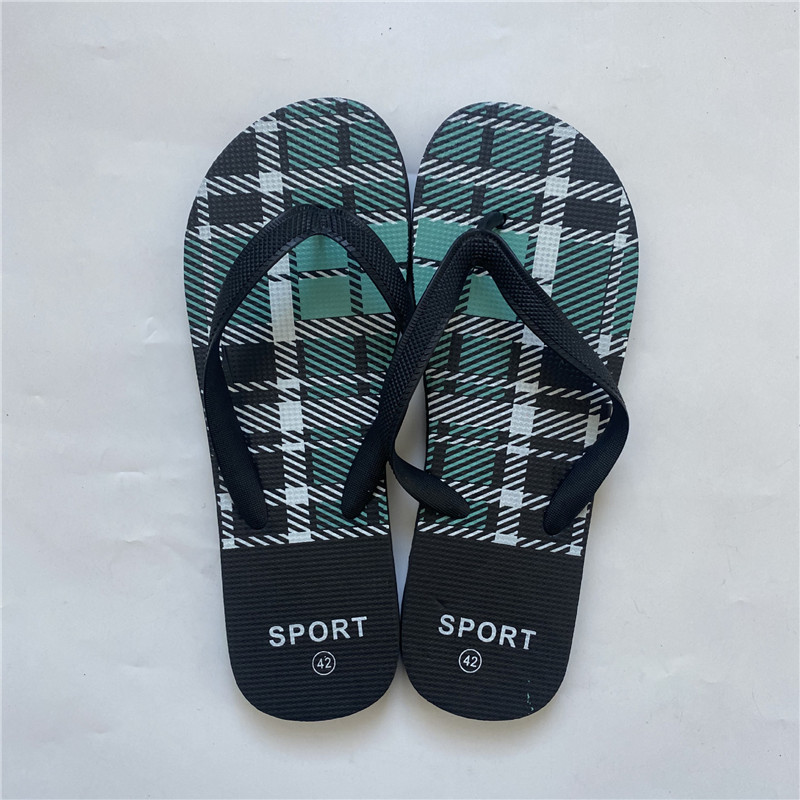 Summer Printing Filpflops Non-slip Korean Style PE PVC Men Filp Flops Slippers