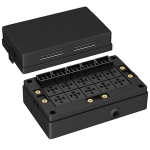 Không thấm nước 12v-24vdc ô tô Relay Hộp 10 Relay ổ cắm 15 Lưỡi Cầu Chì khe cắm ATC/Ato cầu chì 40A bề mặt gắn kết Nhựa + Kim loại - Product Image 1