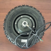 Moteur de roue électrique GOLDGUN 6 pouces 24V 250W DC 700 tr/min 3,5 Nm avec pneus en caoutchouc massif pour roues motrices de robot
