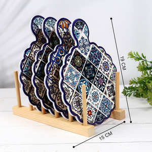 แผ่นรองหม้อเซรามิกกันลื่น ป้องกันความร้อน แผ่นรองหม้อร้อน แผ่นรองแก้วเซรามิก แผ่นรองชาม - Product Image 3