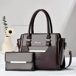 <b>Sequin</b> Leather 2 Pieces Set Luxury Designer <b>Handbags</b> Shoulder Bag Come With a Wallet for Women Ladies Large Purses - Product Image 5