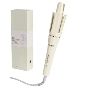 Safe And Convenient Electric Automatic Rotating Control Temperature Settings Hair Curling Stick Iron