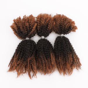 Cheveux humains brésiliens naturels pour tresses, double trame, bouclés, mèches ombrées 4c afro crépus, cheveux humains en vrac pour micro-tresses - Product Image 5