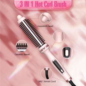 <span class=keywords><strong>Shengming</strong></span> 2025 Nieuwe Ionische Elektrische Krultang Borstels Lcd Display Temperatuur Instelbaar Voor Hotel Huishoudelijk Gebruik - Product Image 5