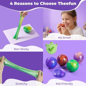 Wholesale Galaxy <b>Slime</b> Ball Set, Colorful Stretchy Glitter <b>Slime</b> Toys for Kids Party Gifts, OEM Sensory Play <b>Kit</b> for Wholesale - Product Image 3