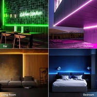 Apple Homekit – bande LED RGB à commande vocale Siri, fluo, wi-fi, décoration de jardin extérieur, noël, Alexa, Google Home