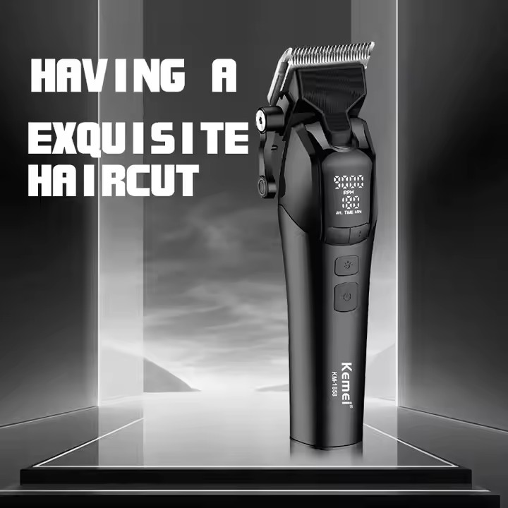 Kemei Hair Clipper - Professional, Rechargeable, and Waterproof