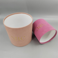 Boîtes cadeaux d'invitation de mariage en velours faites à la main pour la Saint-Valentin - Grandes boîtes rondes personnalisables en papier couché