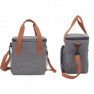 Sac isotherme de pique-nique de haute qualité avec bandoulière, imperméable, doublure en PEVA, sacs à lunch isolés, sac de transport alimentaire en gros - Product Image 3