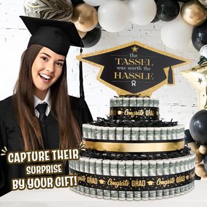 DAMAI Graduation Party <b>Cake</b> Stand Creative Party <b>Supplies</b> Dessert Display <b>Decoration</b> for School Graduation Celebration Favors - Product Image 1