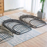 Corda Tecida Oval Dobrável Pátio Swing Garden Weave Hammock Cadeira De Cesta De Suspensão Pátio De Ovo Cesta De Balanço Mobiliário De Exterior