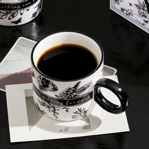 Modern American Style 200ml Ceramic Mug with Tray High Appearance Coffee Cup <b>Small</b> <b>Gift</b> Souvenir <b>Gift</b> <b>Box</b> Set - Product Image 4
