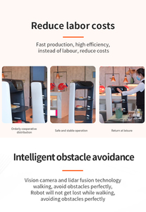 <span class=keywords><strong>Robot</strong></span> Serveur de Restaurant à Grande Capacité <span class=keywords><strong>Multi</strong></span>-Plateaux, <span class=keywords><strong>Robot</strong></span> de Livraison de Repas en Cantine, <span class=keywords><strong>Robot</strong></span> de Livraison de Nourriture Autonome - Product Image 5